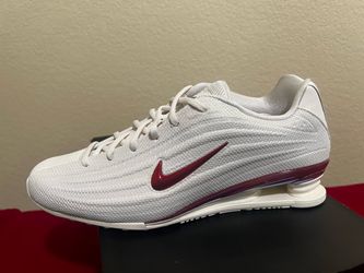 Nike Shox White and Red Sneakers