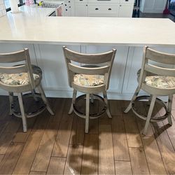 Three beautiful stools that swivel