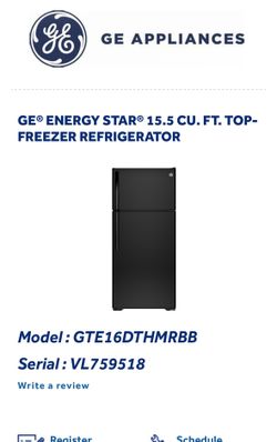 21.9 cu. ft. Top Freezer Refrigerator in Black, Garage