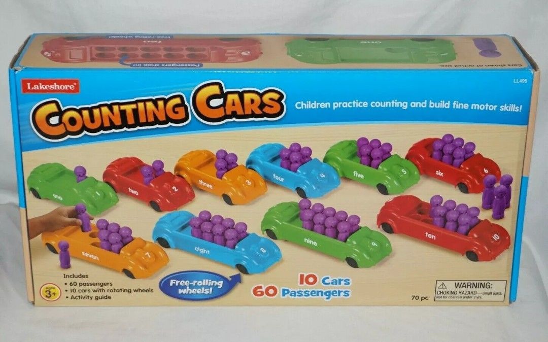 Lakeshore Counting Cars 70 pc 10 Cars 60 Passengers Complete
