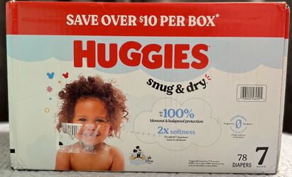 Huggies Snug & Dry Size 7 Diapers 78 Count