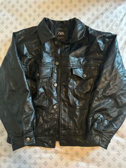 Zara Men Leather Jacket 
