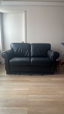 Black Leather Couch