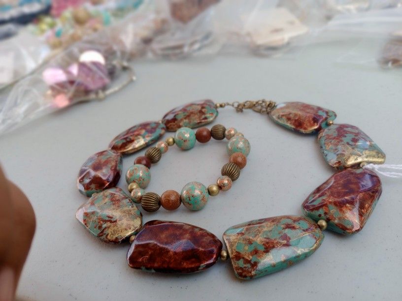 Cute Necklace And Bracelet Duo