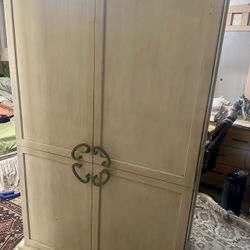 ARMOIRE - Wood - Vintage - Great Condition, But Also Good For:  #upcycle #revamp #refinish #repurpose - Upcycle Refinish