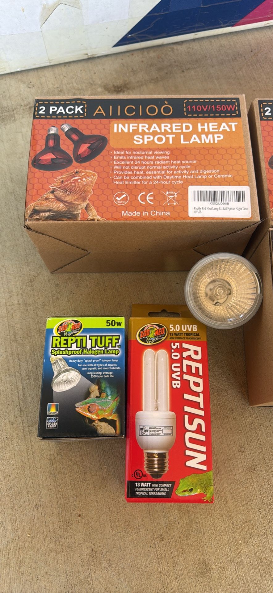 Reptile Heat Lamp Bulb Only