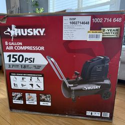 New Husky 8 Gal Air Compressor 150 PSI 