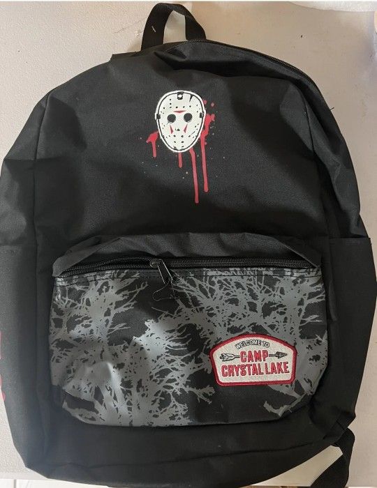 FRIDAY THE 13TH JASON Voorhees Camp Crystal Lake Rare Backpack 13