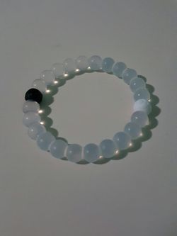 Clear and Purple Lokai Bracelet
