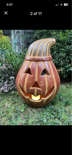Xl terracotta Clay Pumpkin chiminea 🏮