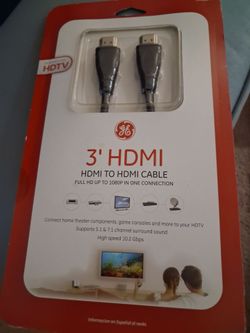 GE 3ft HDMI Cable 1080p