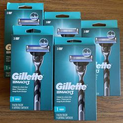 Gillette Mach3 3-Blade Razor + 1 Razor Blade Refill