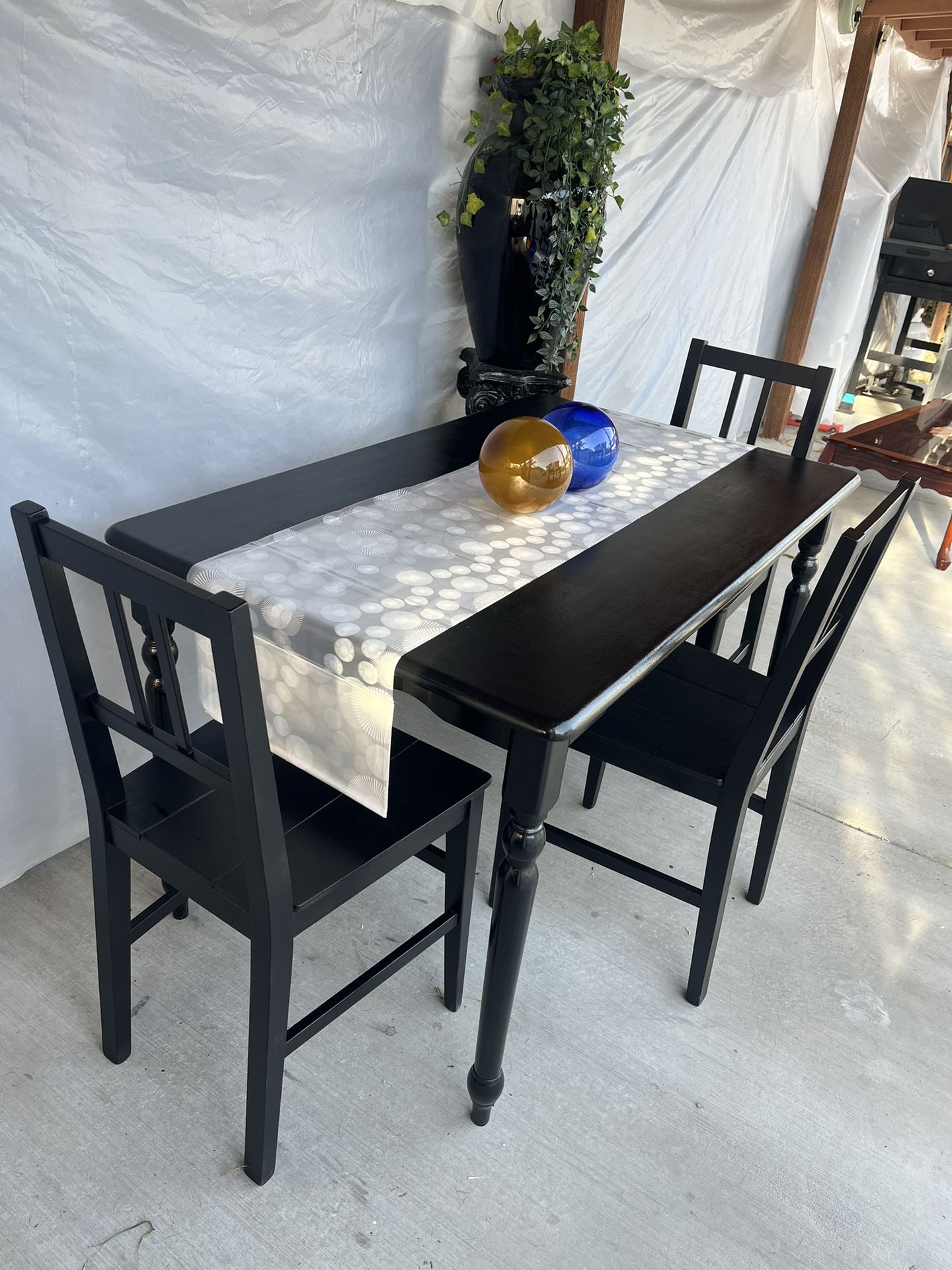 Table And 3 Chairs 