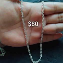925 Sterling Silver Chains/Cadenas De Plata 925
