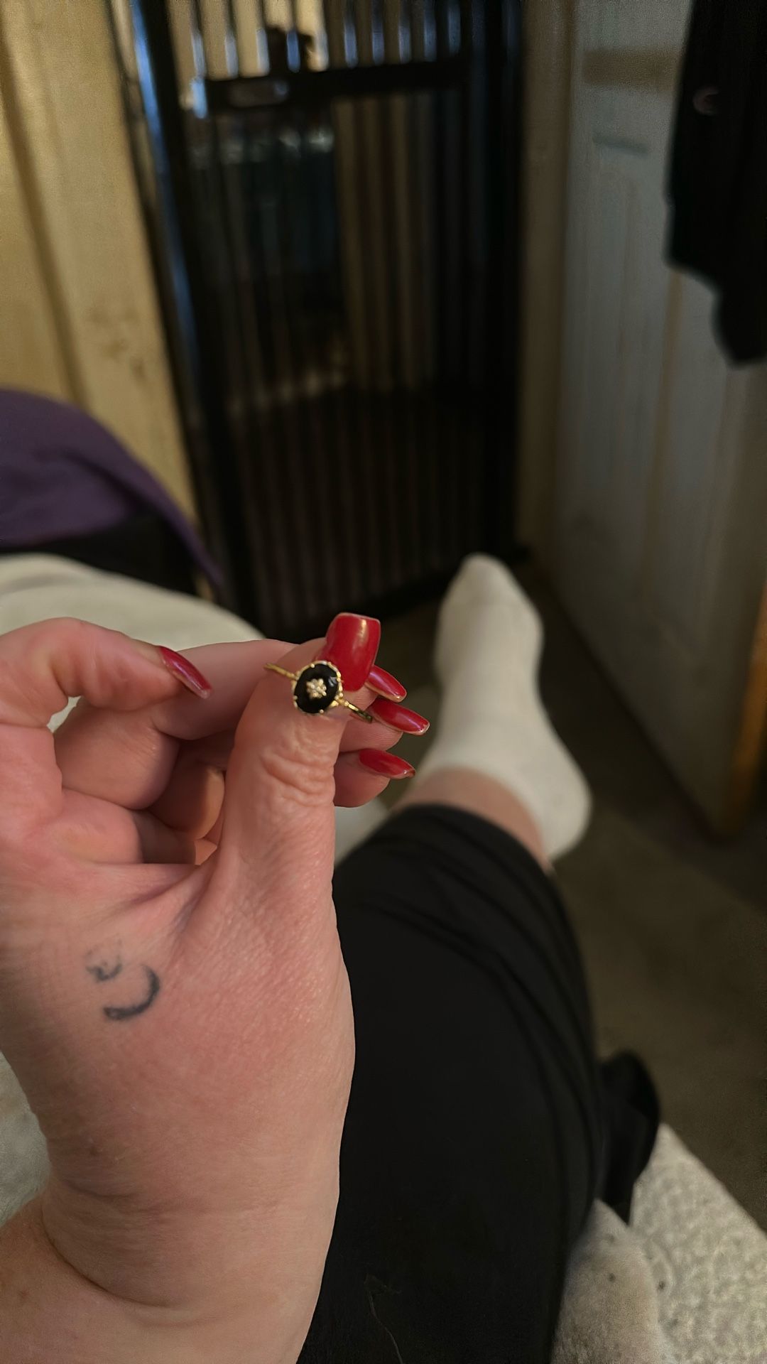 10 Karat Black Onyx Ring