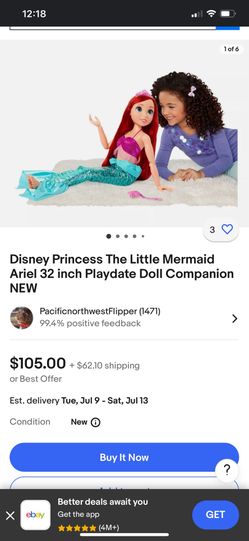 Little Mermaid Life Size Doll