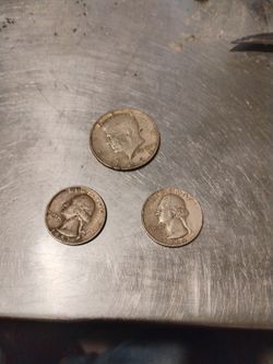 3 Silver Coins $25.00 For All