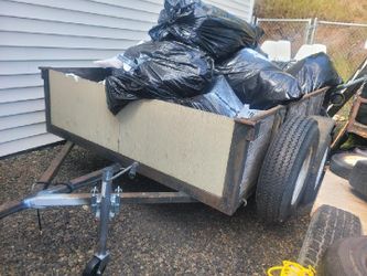 Large heavy duty single axle trailer