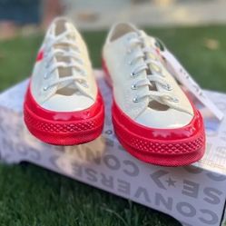 Converse Chuck Taylor 70 Low Comme Des Garcons PLAY  Shoes 7.5 M/ 9W
