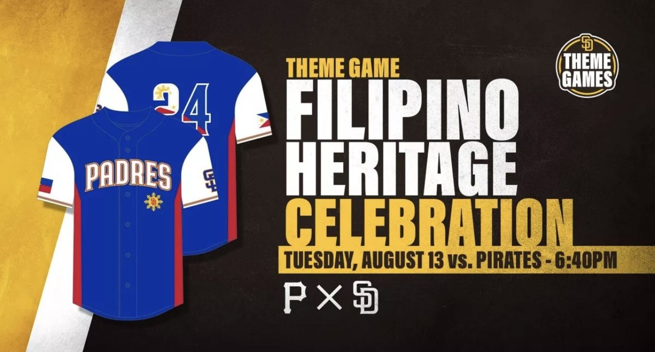 San Diego Padres Filipino Heritage Jersey XL New
