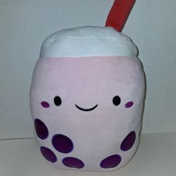 2024 Animal Adventure pink bubble tea plushie toy $5 FIRM