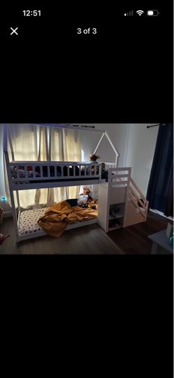 White Bunk Bed