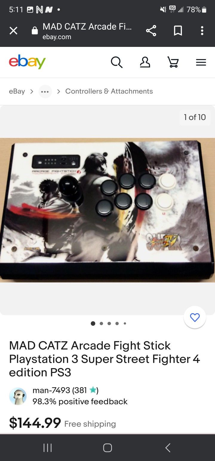 Ps3 Streetfighter Joystick Controller