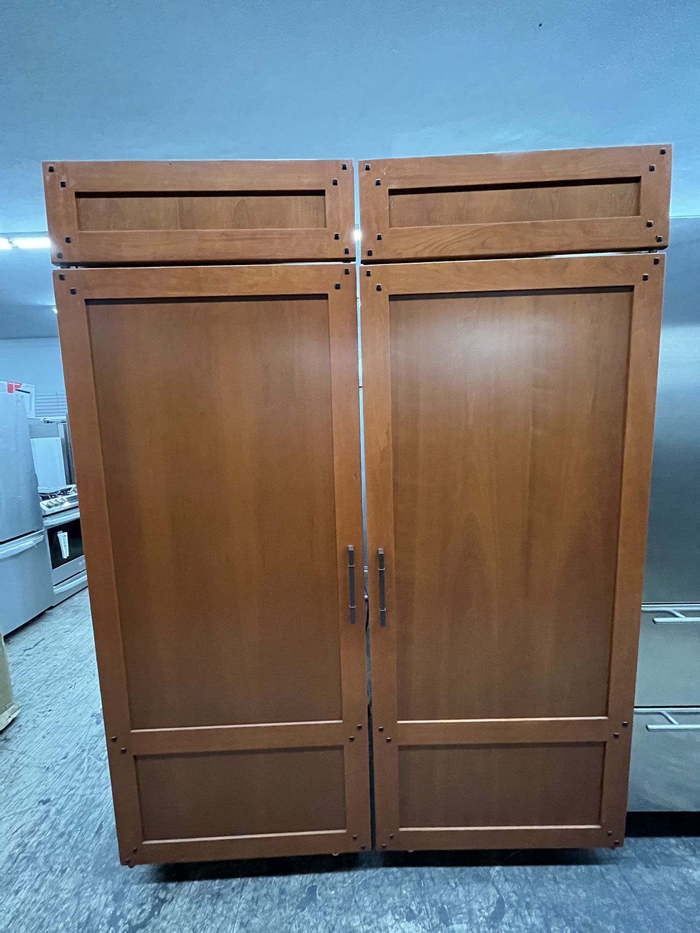 Sub Zero Built In Panel Ready Column 60” Wine Cooler Set