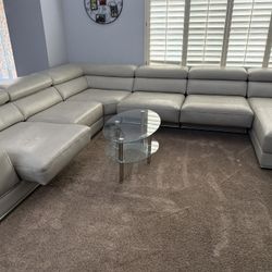 Large Modern Leather Sectional Couch from Copenhagen