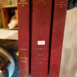 1964 THE LAYMAN'S BIBLE LIBRARY 3 PC. SET - ENCYCLOPEDIA, STORIES, HISTORY
