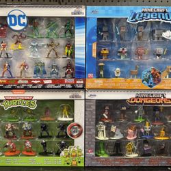 Jada Nano Metal Figures ( Dc, Ninja Turtles, Minecraft ) 