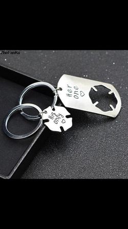 His and hers silver key chains brand new! Awesome gifts!