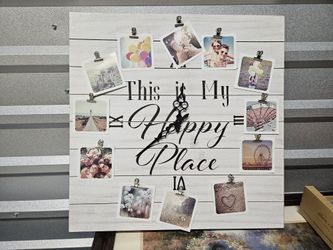 This Is My Happy Place Clock 