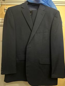 PRONTO UMO BLACK SUIT WOOL SIZE 42 free extra suit