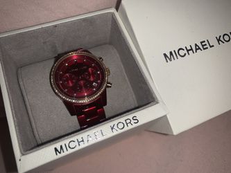 Red Michael Kors Wrist watch (limited addition)