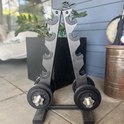 20lb Weights and Weight Stand