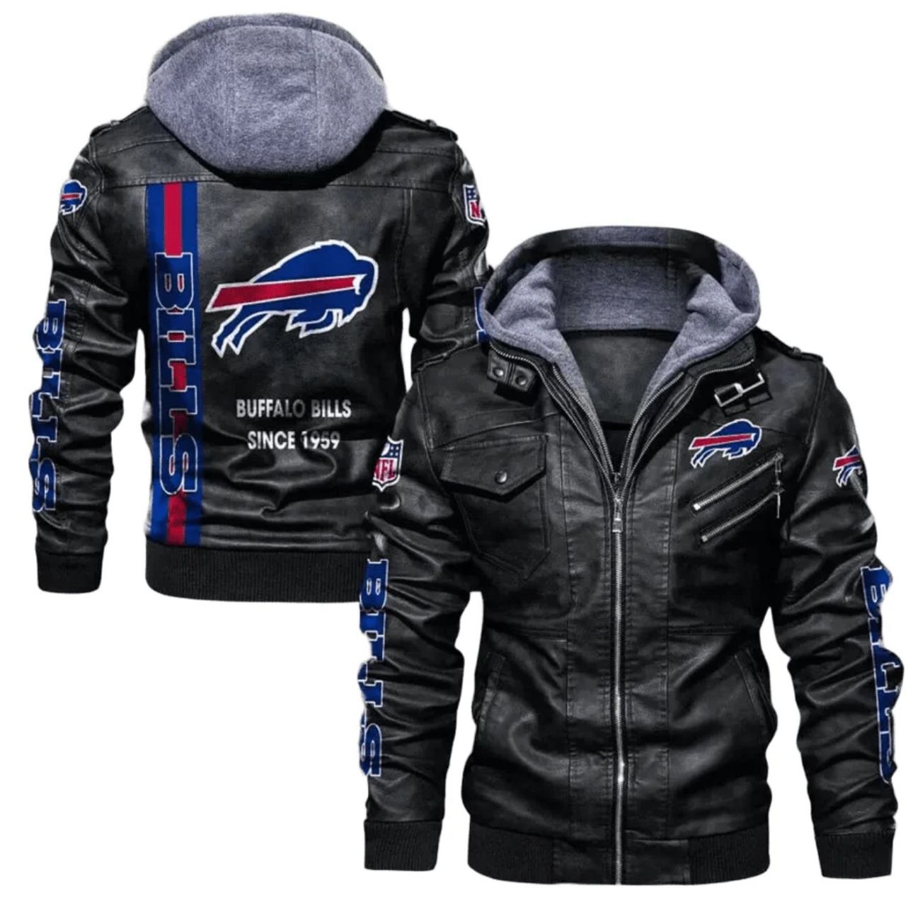 American Bills Leather Jacket Mens Bomber Vintage Motorcycle Coat, Sticker Patch