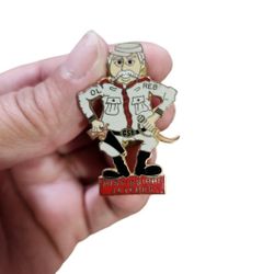 Vintage Gold Toned Mississippi Jaycees Ol Reb Pin 1.5"