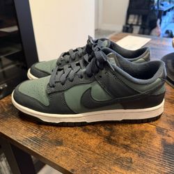 nike dunk green/navy blue