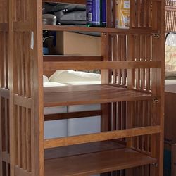 Two Wooden Bookshelves 