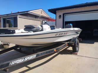 Motor boat and trailer