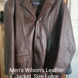 Brown Men's Wilson's Leather Jacket