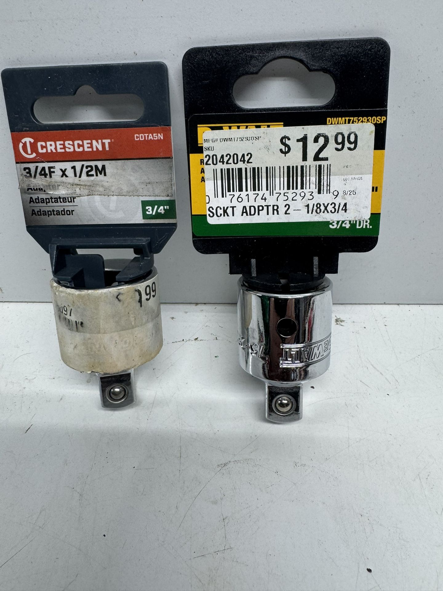 Crescent and Dewalt Socket Adapters. $10 Takes Both. Must Pick Up