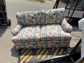 Floral Print Loveseat Sofa
