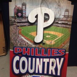 Philadelphia Phillies Baseball Wooden Wall Hanging Decor