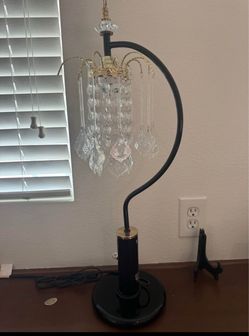Crystal Chandelier Style Table Lamp