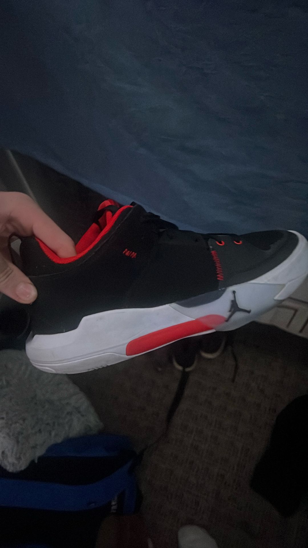 NIKE Jordan One Take 5 Basketball Shoes— US 10 – Black/Red – Lightly Used