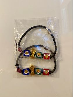FIFA World Cup 2026 Bank of America Gold Trophy Mascots Charm Bracelet