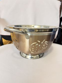 Copper-Tone Stainless Steel Strawberry Colander