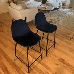 Velvet Barstools